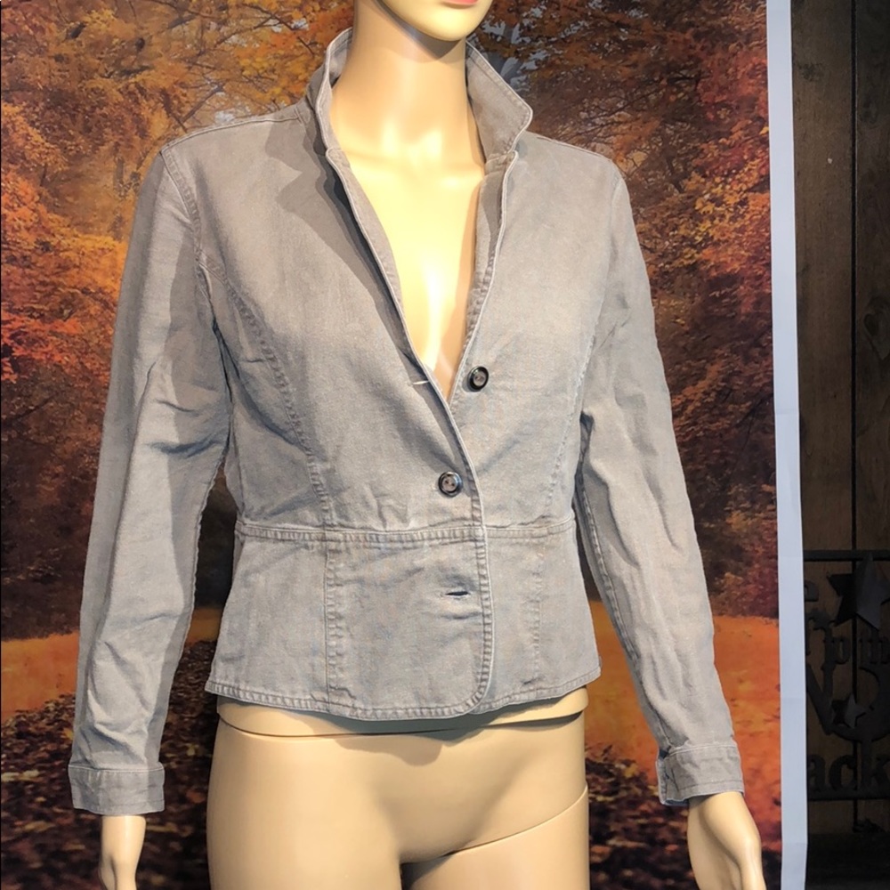 Christopher Banks glitter gray women’s blazer jacket size :Small
